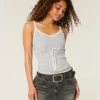 Tie-Front Sweater Tank