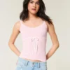 Tie-Front Sweater Tank