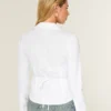 Tuxedo-Style Stretch Poplin Shirt