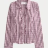 Tuxedo-Style Stretch Poplin Shirt