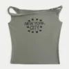 Twisted Off-the-Shoulder New York City Graphic Tee