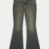 Ultra Low-Rise Dark Wash Flare Jeans Ultra Low-Rise Dark Wash Flare Jeans