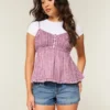 Ultra Low-Rise Distressed Medium Wash Denim Mini Shorts Ultra Low-Rise Distressed Medium Wash Denim Mini Shorts