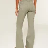 Ultra Low-Rise Embroidered Waist Flare Pants Ultra Low-Rise Embroidered Waist Flare Pants
