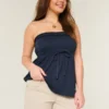 Ultra Low-Rise Khaki Twill Mini Shorts