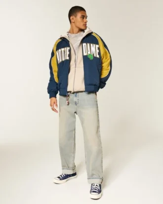 University of Notre Dame Fighting Irish Graphic Windbreaker Jacket