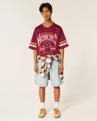 Virginia Tech Hokies Graphic Football Jersey