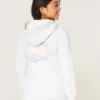 Waffle Lined Hood Zip-Up Logo Graphic Hoodie Waffle Lined Hood Zip-Up Logo Graphic Hoodie