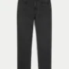 Washed Black Athletic Skinny Jeans