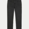 Washed Black Athletic Skinny Jeans