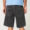 Washed Black Baggy Denim Shorts Washed Black Baggy Denim Shorts