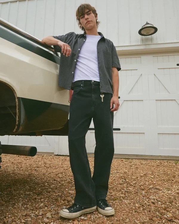Washed Black Baggy Jeans Washed Black Baggy Jeans