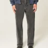 Washed Black Logo Graphic Baggy Jeans Washed Black Logo Graphic Baggy Jeans