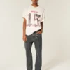 Washed Black Loose Jeans