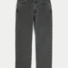 Washed Black Loose Jeans