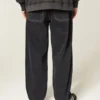 Washed Black Seamed Skater Baggy Jeans Washed Black Seamed Skater Baggy Jeans