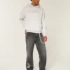 Washed Black Star Graphic Baggy Jeans Washed Black Star Graphic Baggy Jeans