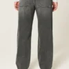 Washed Black Star Graphic Baggy Jeans Washed Black Star Graphic Baggy Jeans