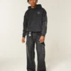 Washed Black Super Baggy Cargo Jeans Washed Black Super Baggy Cargo Jeans