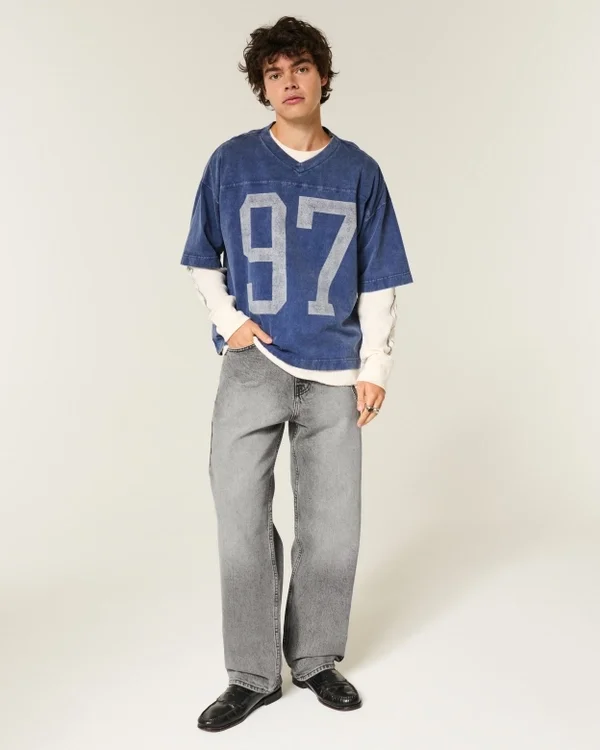 Washed Grey Baggy Jeans Washed Grey Baggy Jeans