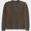 Washed Thermal Crew Shirt