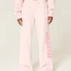 Wide-Leg Logo Sweatpants Wide-Leg Logo Sweatpants