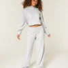Wide-Leg Sweatpants