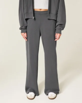 Wide-Leg Sweatpants
