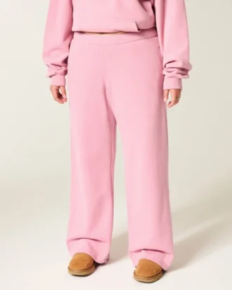 Wide-Leg Sweatpants