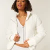 Zip-Up Pattern Puffer Jacket